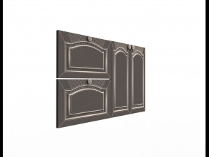 kitchen cabinet door classic zaur 3D Model