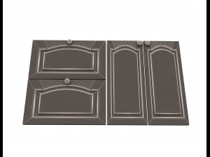 kitchen cabinet door classic zaur 3D Model