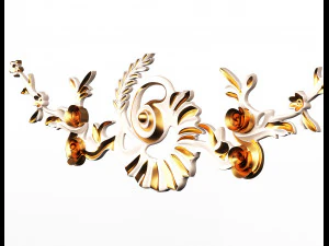 carving plaster molding decoration teatable 3D Model