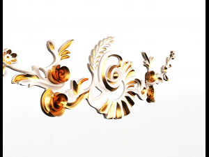 carving plaster molding decoration teatable 3D Model
