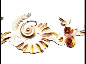 carving plaster molding decoration teatable 3D-Modell