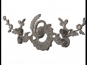 carving plaster molding decoration teatable 3D Model