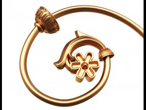 3d резьба по лепнине, украшение, светильник 3D Модель