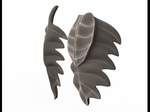 leave carving plaster molding decoration Model 3D