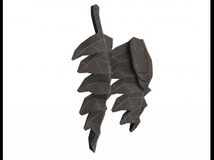 leave carving plaster molding decoration Model 3D