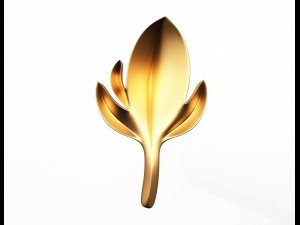 leave carving plaster molding decoration 2 3D Model