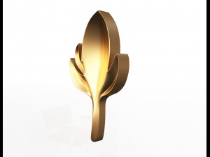 leave carving plaster molding decoration 2 3D Model