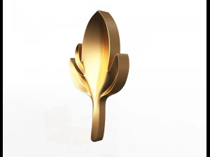 leave carving plaster molding decoration 2 3D Model