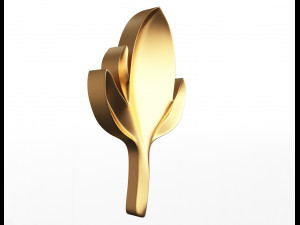 leave carving plaster molding decoration 2 3D Model