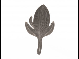leave carving plaster molding decoration 2 3D Model