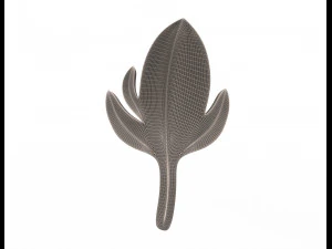 leave carving plaster molding decoration 2 3D Model