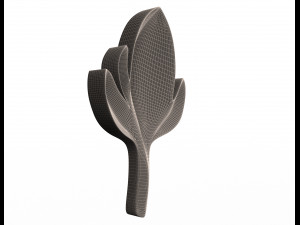 leave carving plaster molding decoration 2 3D Model