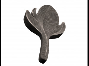 leave carving plaster molding decoration 2 3D Model