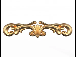 3d резьба по гипсовой лепке украшения шахин 3D Модель