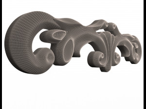 3d carving plaster molding decoration shahin 3D Model
