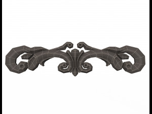 3d carving plaster molding decoration shahin 3D Model