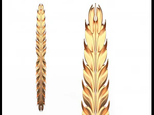 3d резьба по гипсу, украшение 4 3D Модель