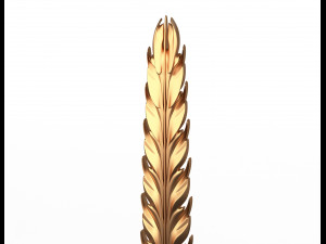 3d leave carving plaster molding decoration 4 3D Model