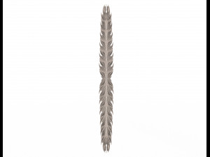 3d leave carving plaster molding decoration 4 3D Model