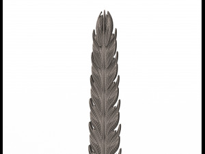 3d leave carving plaster molding decoration 4 3D Model