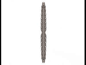 3d leave carving plaster molding decoration 4 3D Model