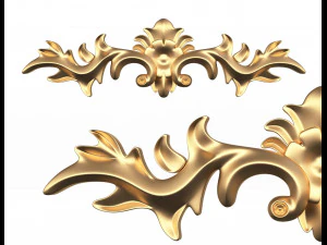 3d резьба по гипсовой лепке украшения Шахин К 3D Модель