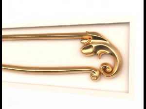 kitchen cabinet door classic 3 3D Model