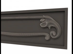kitchen cabinet door classic 3 3D Model