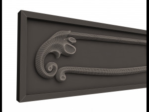 kitchen cabinet door classic 3 Modello 3D