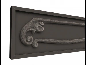kitchen cabinet door classic 3 3D Model