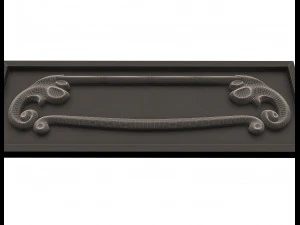 kitchen cabinet door classic 3 3D Model