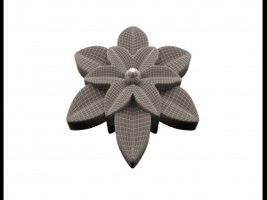 round rosette plaster molding decoration 3D 模型