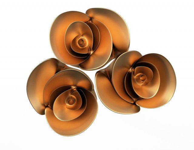 rose plaster molding decoration cnc 3D Model .c4d .max .obj .3ds .fbx .stl .blend 
