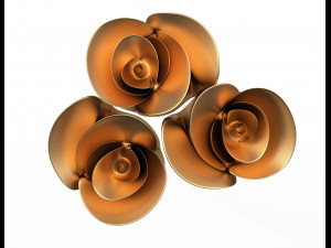 rose plaster molding decoration cnc 3D Model