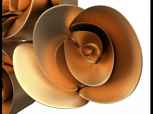 rose plaster molding decoration cnc 3D Model