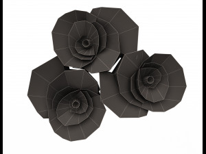 rose plaster molding decoration cnc 3D Model