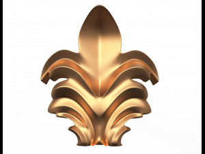 leave ornament plaster molding decoration cnc 3D Model
