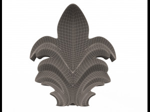 leave ornament plaster molding decoration cnc 3D Модель