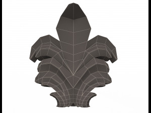 leave ornament plaster molding decoration cnc 3D Модель