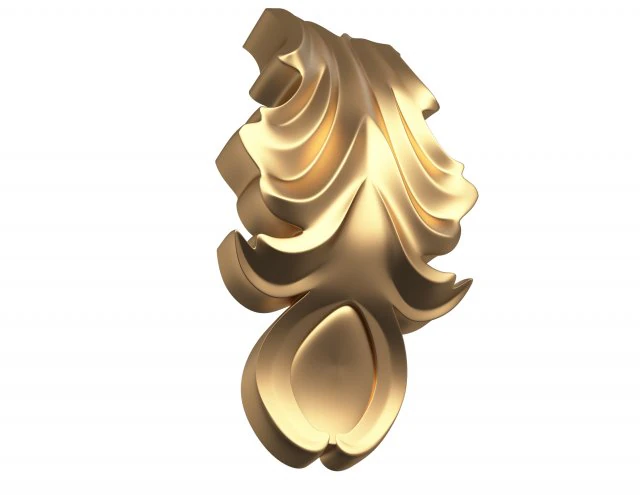 leave ornament plaster molding decoration cnc 2 3D Model .c4d .max .obj .3ds .fbx .stl .blend