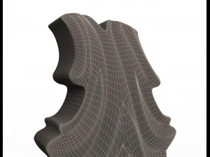 leave ornament plaster molding decoration cnc 2 3D Model