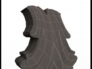 leave ornament plaster molding decoration cnc 2 Model 3D