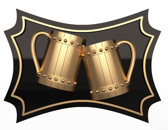 beer plaster molding decoration cnc 3D Модель .c4d .max .obj .3ds .fbx .stl .blend 