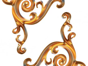 резьба по гипсовой лепке украшения с чпу 3D Модель