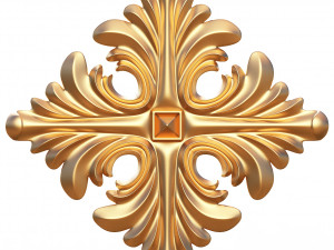 rosette ornament decoration cnc 3D Model