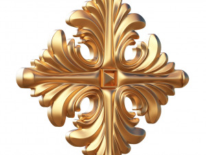 rosette ornament decoration cnc 3D Model