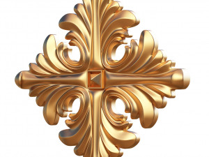 rosette ornament decoration cnc 3D Model