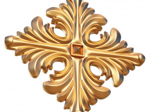 rosette ornament decoration cnc 3D Model