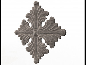 rosette ornament decoration cnc 3D Model