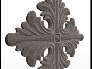 rosette ornament decoration cnc 3D Model
